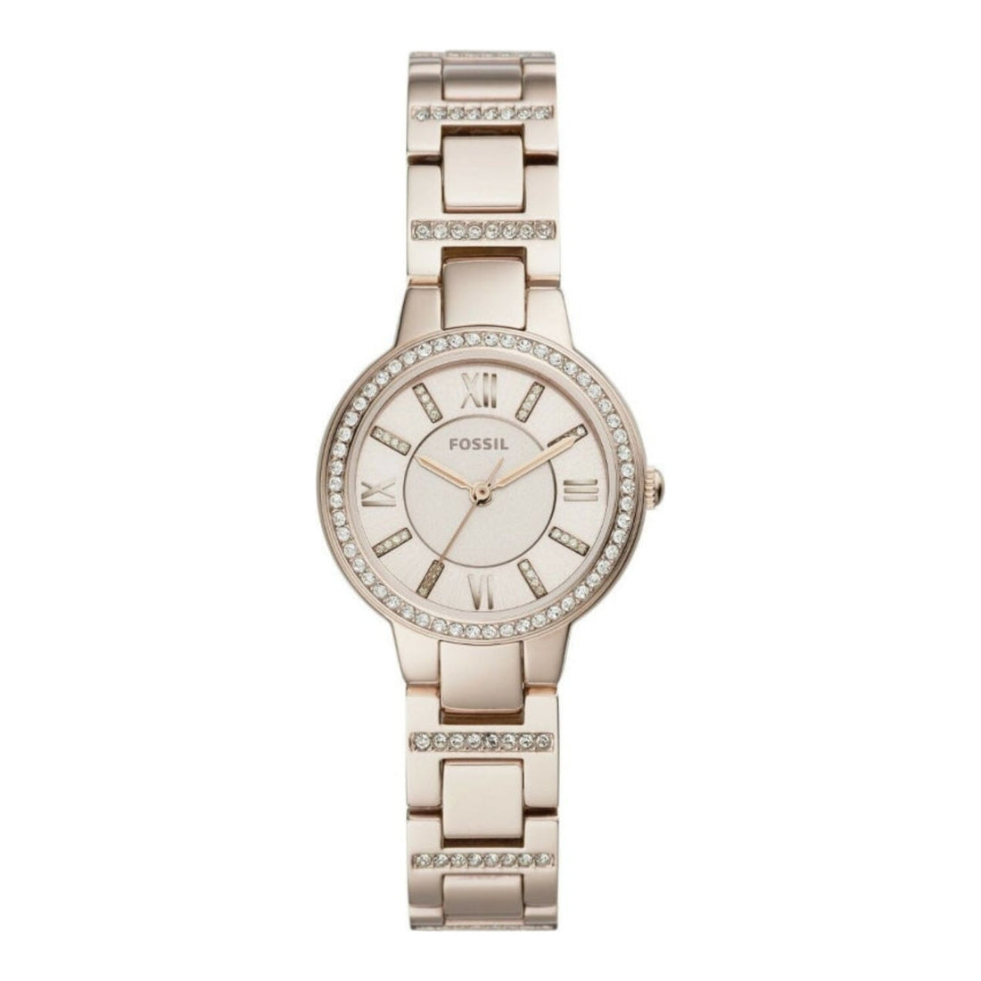 Fossil Virginia Rose Gold Tone Stainless Steel Watch