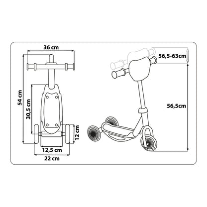 frozen 3 rad baby scooter