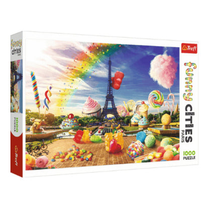 funny cities suessigkeiten in paris puzzle 1000 teile