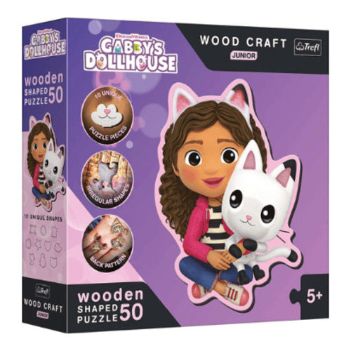 gabbys dollhouse holz form puzzle 50 teile