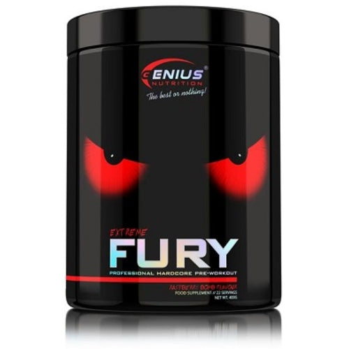 Genius Nutrition Fury Extreme 400G Raspberry Bomb