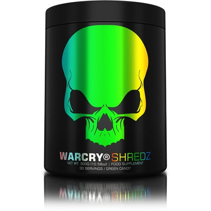 Genius Nutrition Warcry Shredz 30 Serv 300G Green Candy