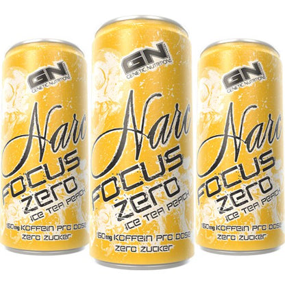 Gn Narc Focus Ice Tea Peach 24X 250Ml Dosen
