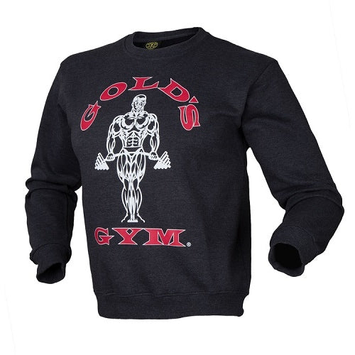 Golds Gym Crewneck Sweater Charcoal Dunkelgrau L