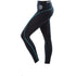 Golds Gym Gglpnt023 Ladies Long Tight Pants Black Turq Xs