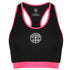 Golds Gym Ggltop025 Ladies Crop Top Blk Pink S