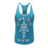 Golds Gym Gglvst021 Ladies Loose Fit Tank Turquoise M