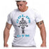 Golds Gym Ggts002 T-Shirt Muscle Joe White Blue Xl