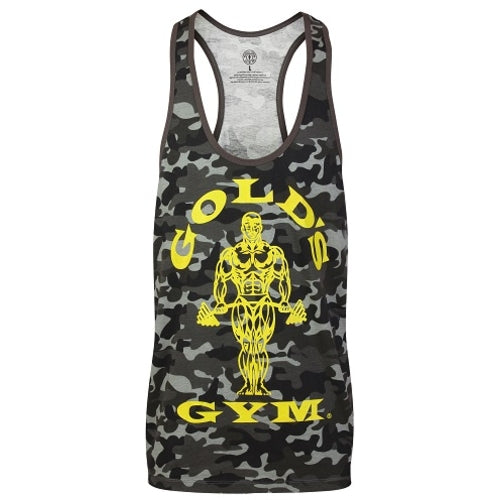 Golds Gym Ggvst051 Muscle Joe Premium Tank Camo Black Xl