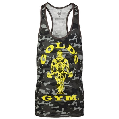 Golds Gym Ggvst051 Muscle Joe Premium Tank Camo Black Xl
