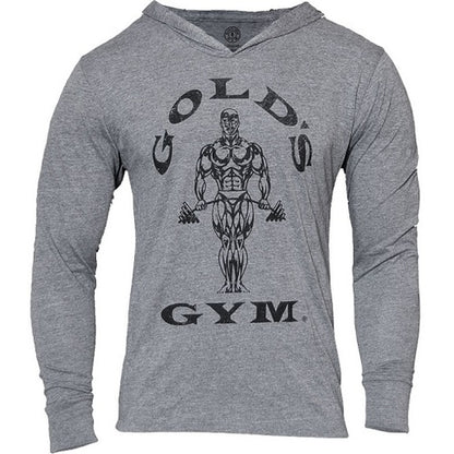 Golds Gym Muscle Joe Longsleeve Hoodie Grau S