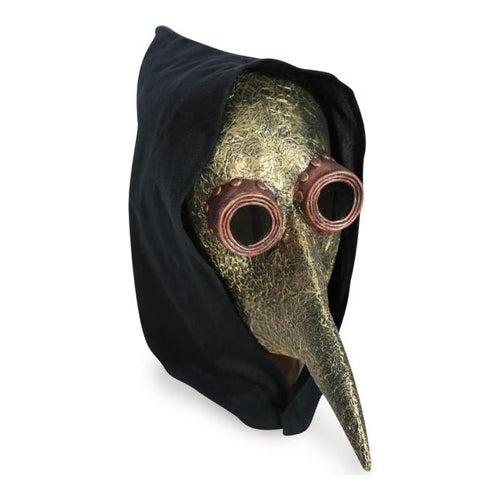 halbmaske pestmaske mit haube 1 teilig adult