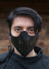 Mempo Leder Halbmaske für Samurai & Ninja LARP