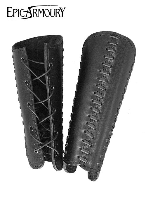 Armschienen Squire aus Leder, schwarz