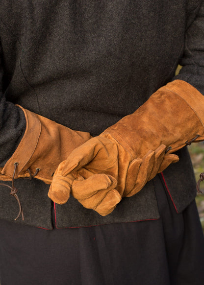 wildleder handschuhe braun