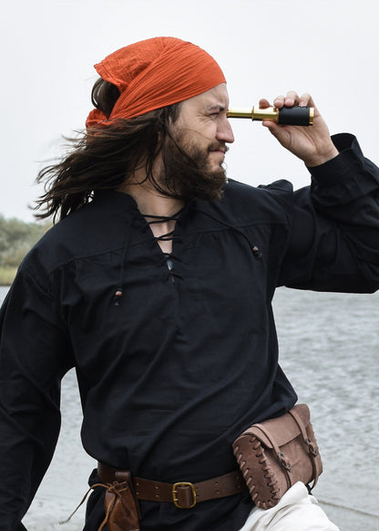 fernrohr mit ledertasche