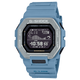 Digitale Quarzuhr mit Resin-Gehäuse und Resinarmband, graues Display (100 m)