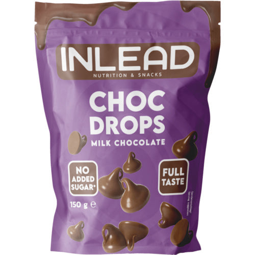 Inlead Choc Drops 150G Dark Chocolate