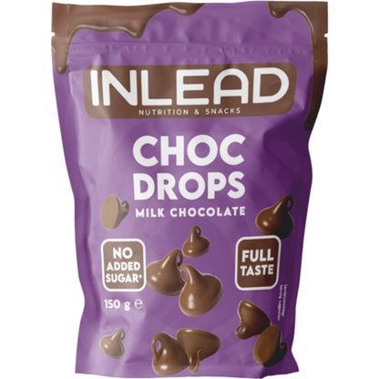 Inlead Choc Drops 150G Dark Chocolate