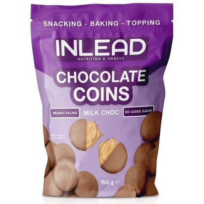 Inlead Chocolate Coins 150G White Choc