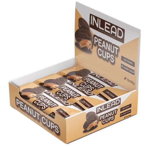 Boîte de 15 tasses de cacahuètes Inlead de 50 g au chocolat au lait