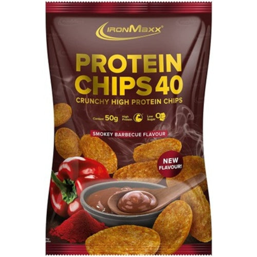Ironmaxx Protein Chips 40 20X50G Cheese Onion