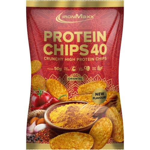 Ironmaxx Protein Chips 40 5X50G Salt Pepper