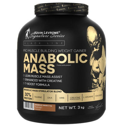 Kevin Levrone Anabolic Mass 3Kg 30 Protein Toffee New