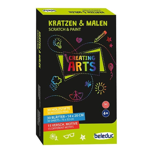 kratzpostkarten 30er set