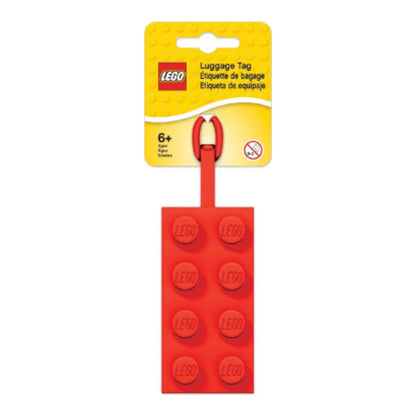 lego gepaeckanhaenger aus vinyl farbe rot