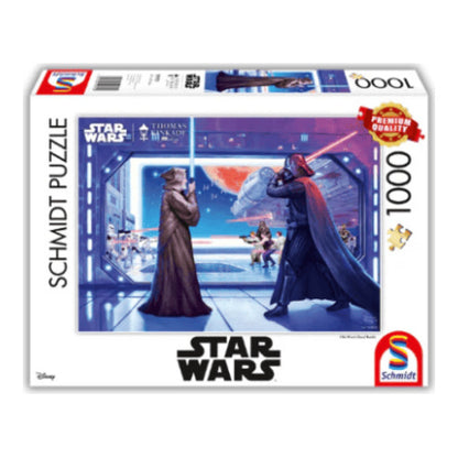 lucas film star wars obi wans final battle 1000 teile puzzle