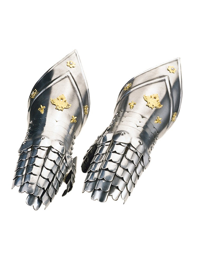 Marto Panzerhandschuhe, goldverziert