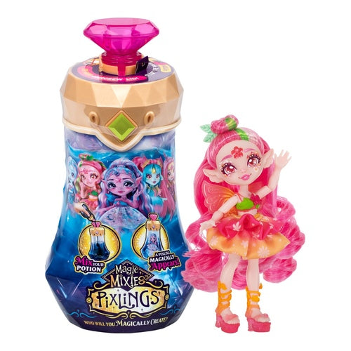 magic mixies pixlings amber the dragon pixling puppe rosa
