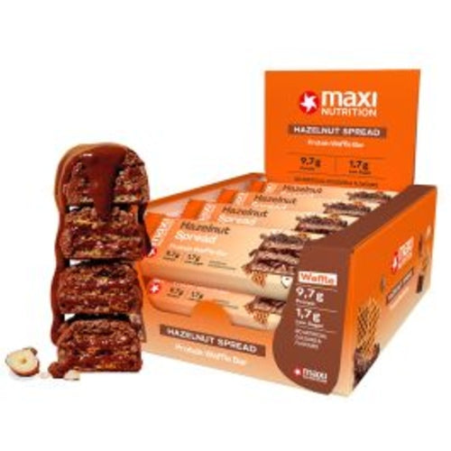 Maxinutrition Protein Waffle Bar 12X40G Milky Hazelnut
