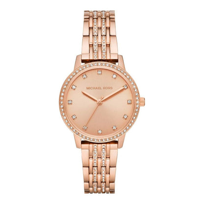 Michael Kors Melissa Pavé Rose Gold Tone Watch