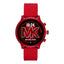 Smartwatch Gen 4 MKGO in red with silicone strap