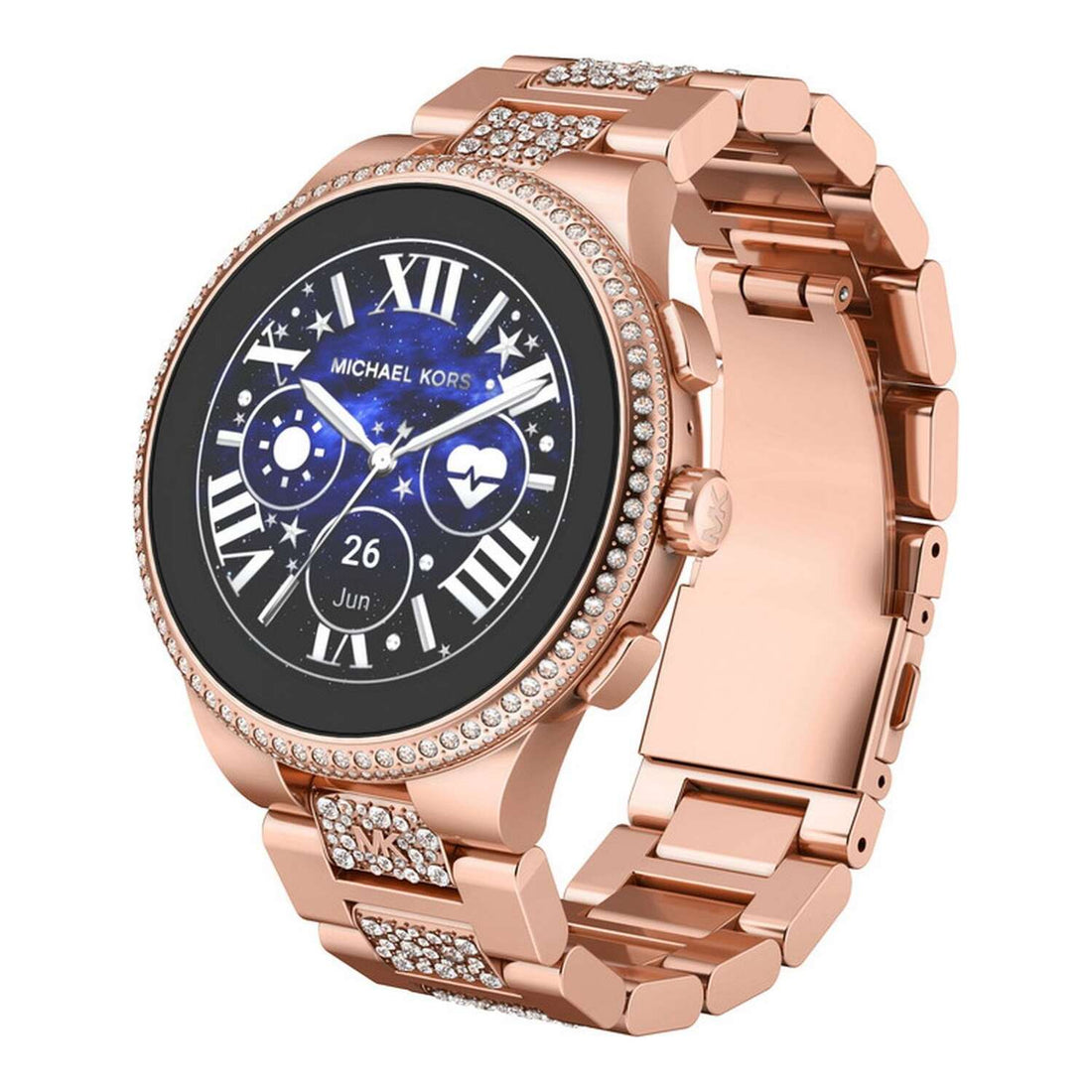Michael Kors Smartwatch Gen 6 Camille im Rosé Goldton mit Pavé