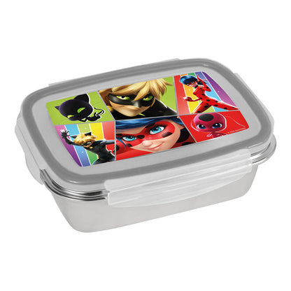 miraculous ladybug brotdose bunt 850ml edelstahl