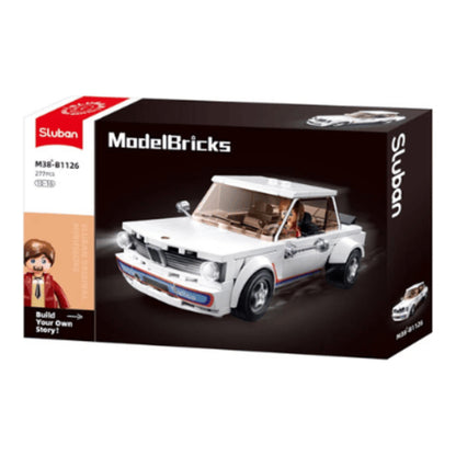 model bricks auto klassisch weiss