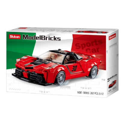 model bricks italienischer sportwagen rot