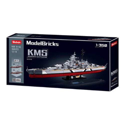 model bricks schlachtschiff bismarck 2in1