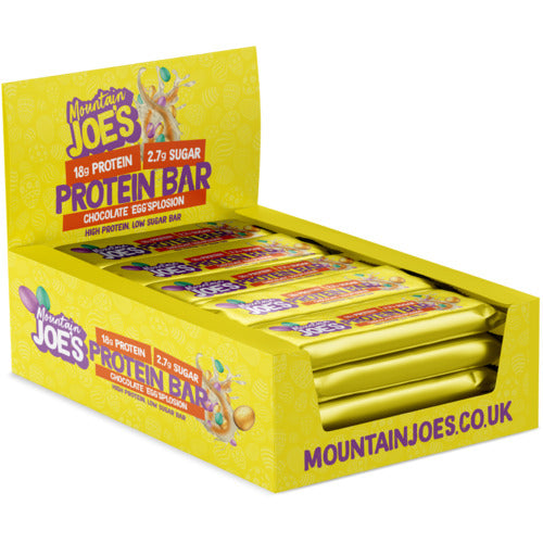 Mountain Joes Protein Bar 12X55G Ohne Orig Verpkarton Chocolate Candy Cream