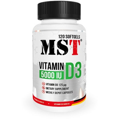 Mst Vitamin D3 5000Iu 120 Softgels