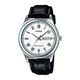 Collection MTP-V006L-7BUDF Herren Analog Leder
