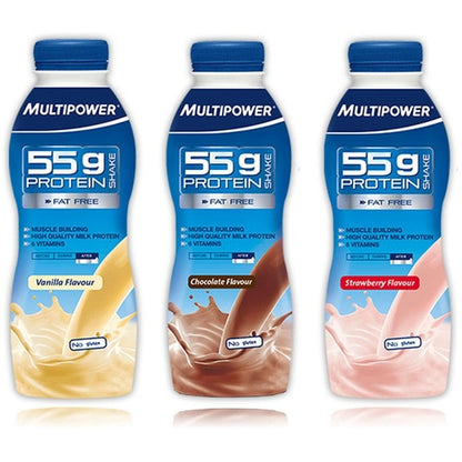 Multipower 55G Protein Shake 12X500Ml Schoko