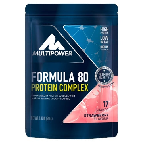 Multipower Formula 80 Protein Complex 510G Erdbeer