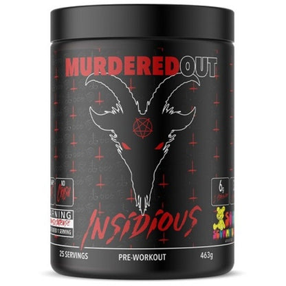 Murdered Out Insidious Preworkout 463G Sour Scummy Bear
