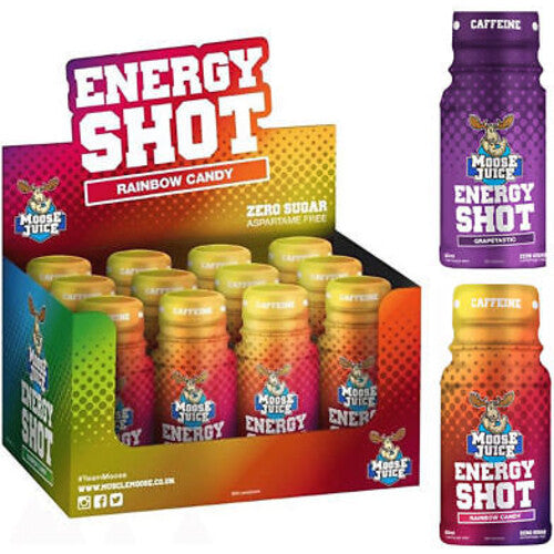 Muscle Moose Energy Shot 12X60Ml Grapetastic