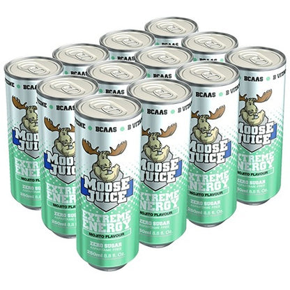 Muscle Moose Juice Energy Bcaa Drink 12X250Ml Mojito