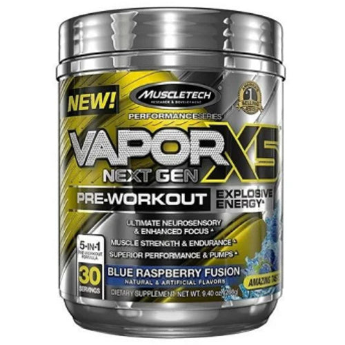 Muscletech Nano Vapor X5 Next Gen Blue Raspberry 228G